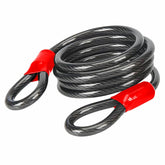 Dekton Security Flexible Spiral Steel Cable Lock Bike Cycle 4.2m - 1.8m